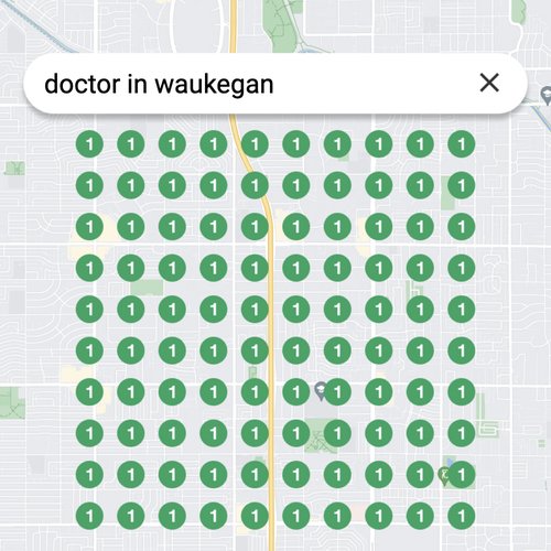 Ranking #1 as a doctor in Waukegan on Google Maps