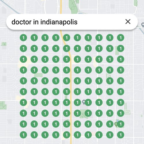 Prime position in local search for Indianapolis physicians