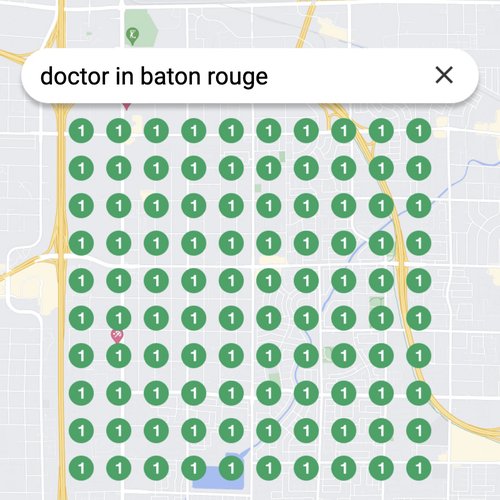 Prime position in local search for Baton Rouge physicians