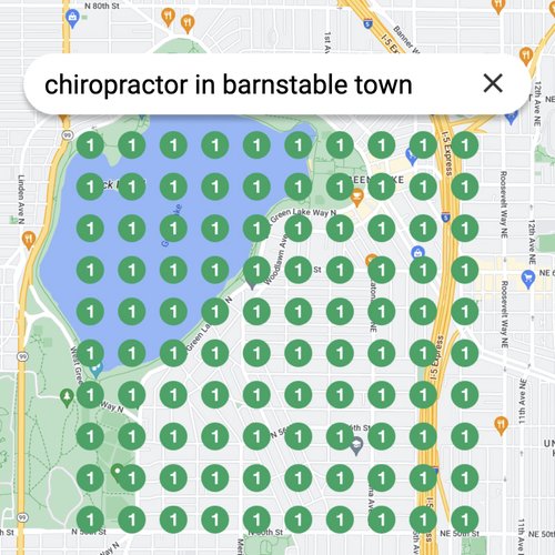 Prime position in local search for Barnstable Town chiropractors