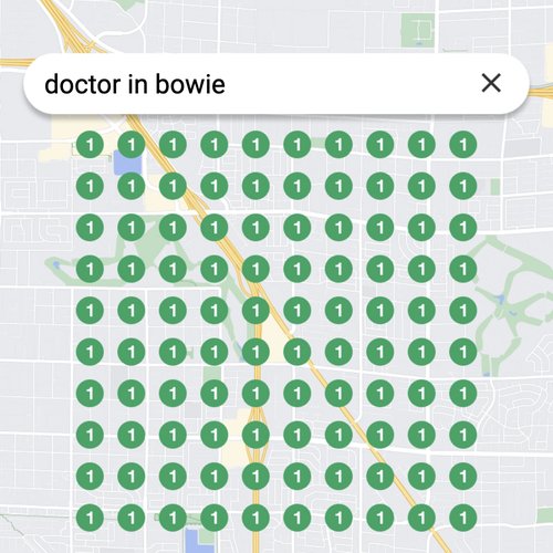 Leading Google Maps listing for healthcare in Bowie