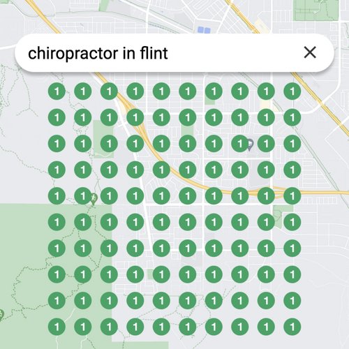 Ranking #1 as a chiropractor in Flint on Google Maps