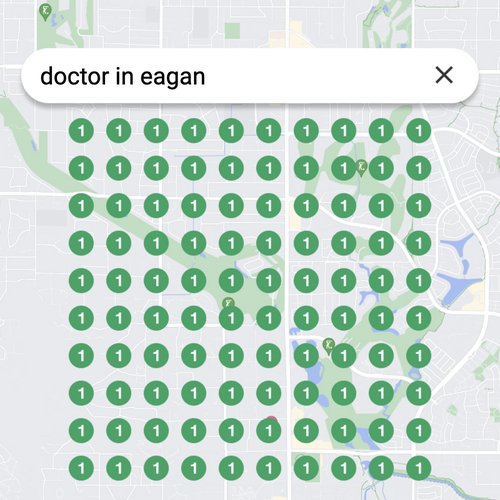 Ranking #1 as a doctor in Eagan on Google Maps