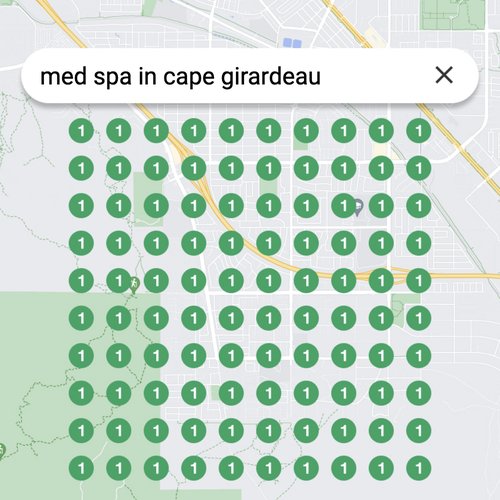 Ranking #1 as a Med Spa in Cape Girardeau on Google Maps