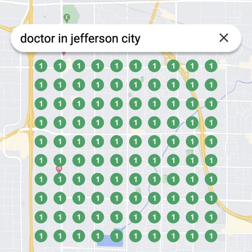 Prime position in local search for Jefferson City physicians