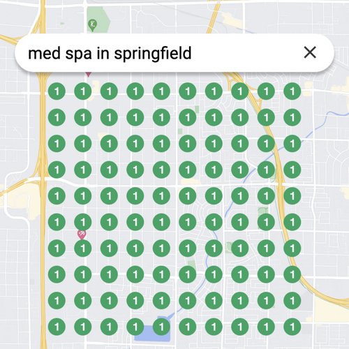 Leading Google Maps listing for beauty treatments in Springfield