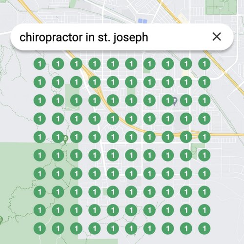 Leading Google Maps listing for spinal care in St. Joseph