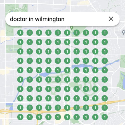 Leading Google Maps listing for healthcare in Wilmington