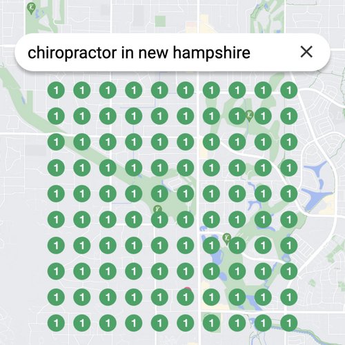 Ranking #1 as a chiropractor in New Hampshire on Google Maps