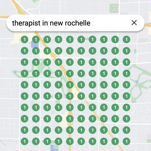 Ranking #1 as a therapist on Google Maps in New Rochelle