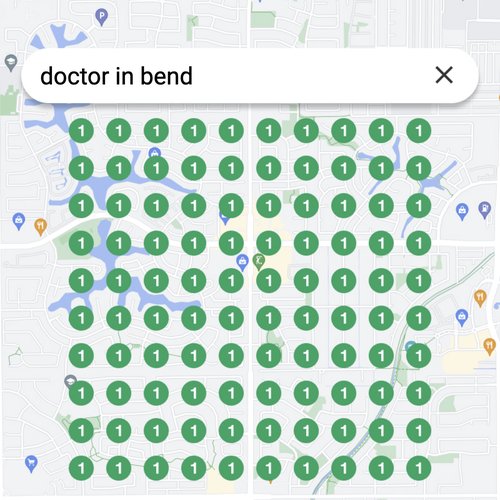 Leading Google Maps listing for healthcare in Bend