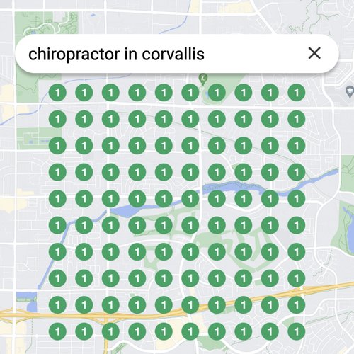 Prime position in local search for Corvallis chiropractors