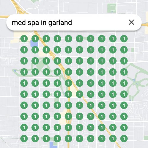 Leading Google Maps listing for beauty treatments in Garland