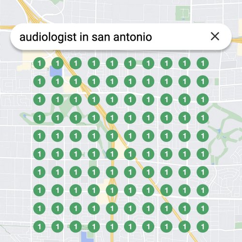 Ranking #1 as an audiologist in San Antonio on Google Maps