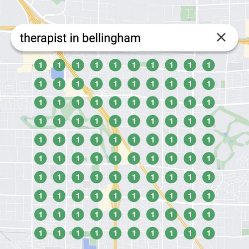 Ranking #1 as a therapist on Google Maps in Bellingham